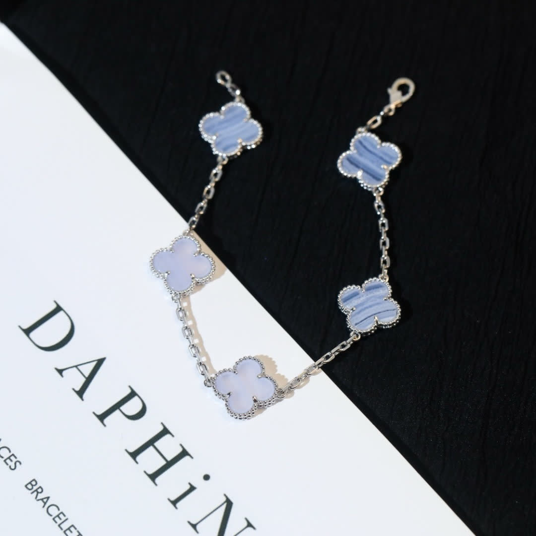 Van Cleef & Arpels Alhambra Blue Opal Bracelet